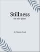 Stillness piano sheet music cover
